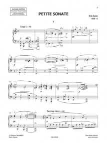 Satie: Petite Sonate for Piano published by Salabert